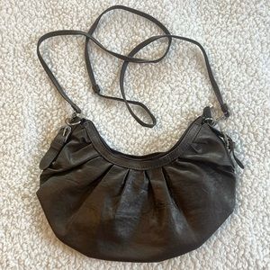 Brown Faux Leather Purse